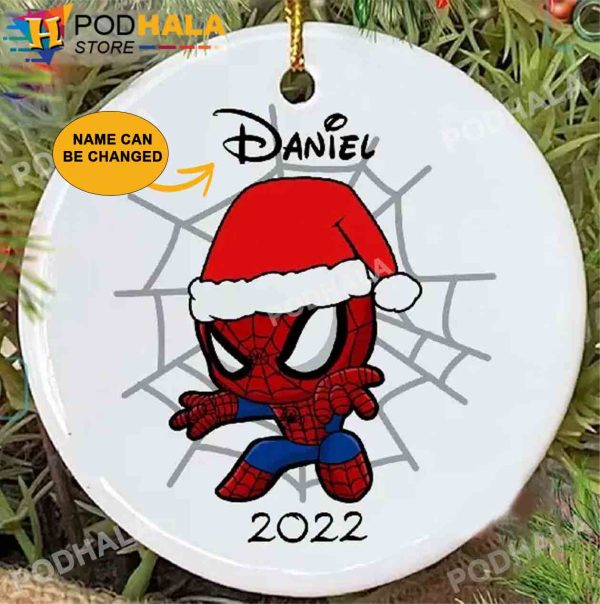 Personalized Santa Claus Spiderman Custom Christmas Ornaments