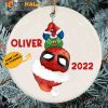 Personalized Santa Claus Spiderman Superhero Custom Christmas Ornaments