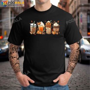 Pumpkin Spice Latte Fall Coffee Autumn T shirt Thanksgiving Gifts