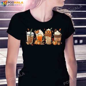 Pumpkin Spice Latte Fall Coffee Autumn Tee Thanksgiving Gifts