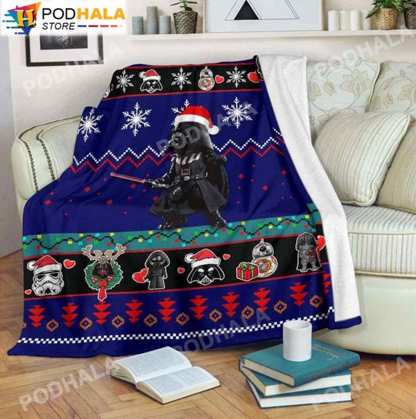 Santa Claus Darth Vader Star Wars For Fan Christmas Blanket