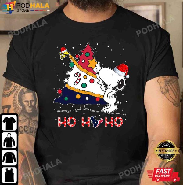 Snoopy Christmas Shirt, Houston Texans NFL Christmas Tree