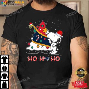 Snoopy Christmas Shirt, New England Patriots NFL Christmas Tree