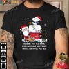 Snoopy Christmas Shirt, Sending You All A Hug Charlie Brown T-shirt