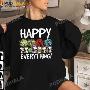 Snoopy Christmas Sweatshirt Happy Everything Holidays Funny Christmas Gifts
