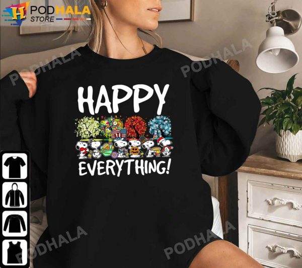 Snoopy Christmas Shirt, Happy Everything Holidays, Funny Christmas Gifts