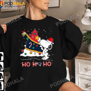 Snoopy Christmas Sweatshirt New England Patriots NFL Christmas Tree