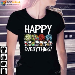 Snoopy Christmas TShirt Happy Everything Holidays Funny Christmas Gifts