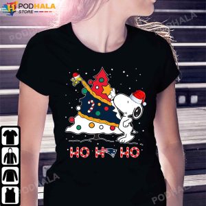 Snoopy Christmas TShirt New England Patriots NFL Christmas Tree