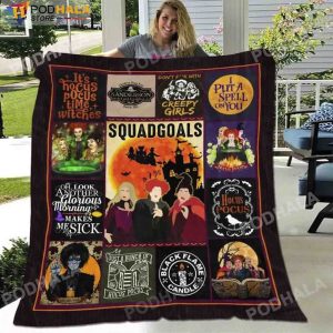 Suqadgoals Sanderson Sisters Hocus Pocus Blanket Halloween Gifts