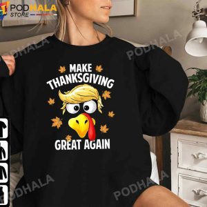 Thanksgiving Tee Make Thanksgiving Great Again Funny Turkey Shirt