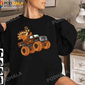 Thanksgiving Turkey Riding Monster Truck Thanksgiving Gifts