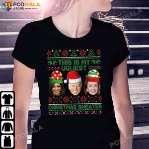 This Is My Ugliest Christmas Sweater Joe Biden Kamala Funny Christmas TShirt