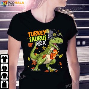 Turkey Saurus Dinosaur T Rex Turkey Thanksgiving Gifts Shirt