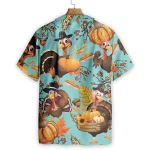 Turkey Thanksgiving Hawaiian Shirt Thanksgiving Gifts for family 1