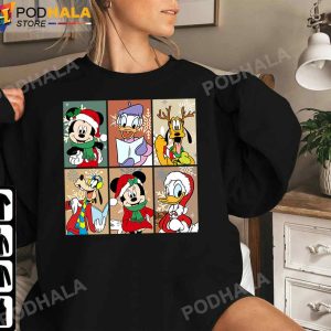 Vintage Mickey and Friends Christmas Squad Mickey Christmas TShirt