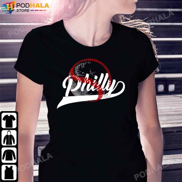 Vintage Philly Baseball Lovers Baseball Fans T-Shirt