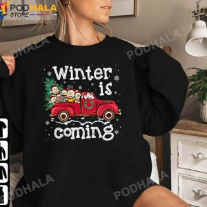 Winter Is Coming Peanuts Christmas Characters Snoopy Christmas T Shirt