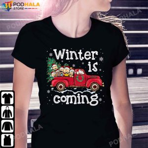 Winter Is Coming Peanuts Christmas Characters Snoopy Christmas TShirt