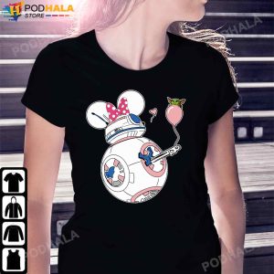 Women Disney Christmas T Shirt Star Wars Mickey Ears Christmas Gifts