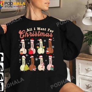 All I Want For Christmas Dirty Santa T-Shirt, Funny Christmas Gifts