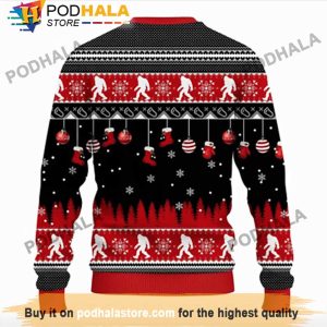 Believe In Bigfoot Santa Claus Bigfoot Christmas Sweater Funny Bigfoot Gifts