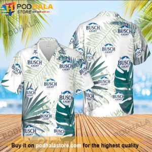 Busch Light Leaves Tropical Beer Hawaiian Shirt, Gifts For Beer Drinkers