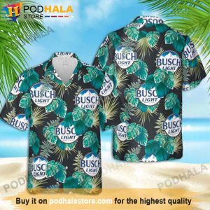 Busch Light Tropical Beer Hawaiian Shirt, Gifts For Beer Drinkers