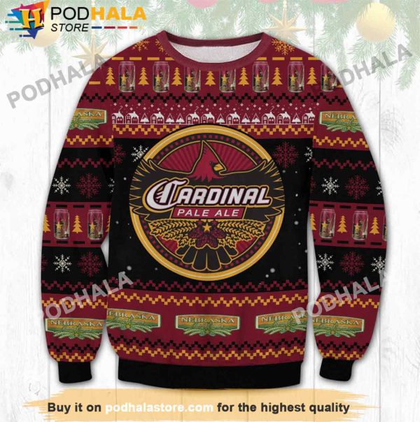 Cardinal Pale Ale Beer Christmas Sweater, Gifts For Beer Drinkers