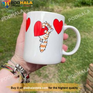 Cat Hug Heart Valentine's Day Mug, Best Valentines Day Gifts