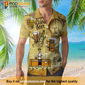 Craft Beer Hawaiian Shirt, Gifts For Beer Drinkers