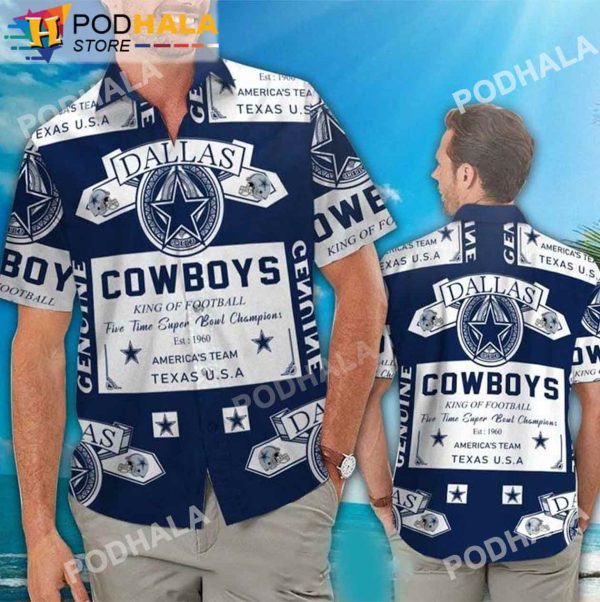 Dallas Cowboys King Of Football America’s Team NFL Dallas Cowboys Hawaiian Shirt