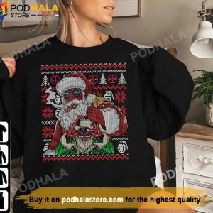 Deadpool Winter Ugly Christmas Funny Christmas Tee