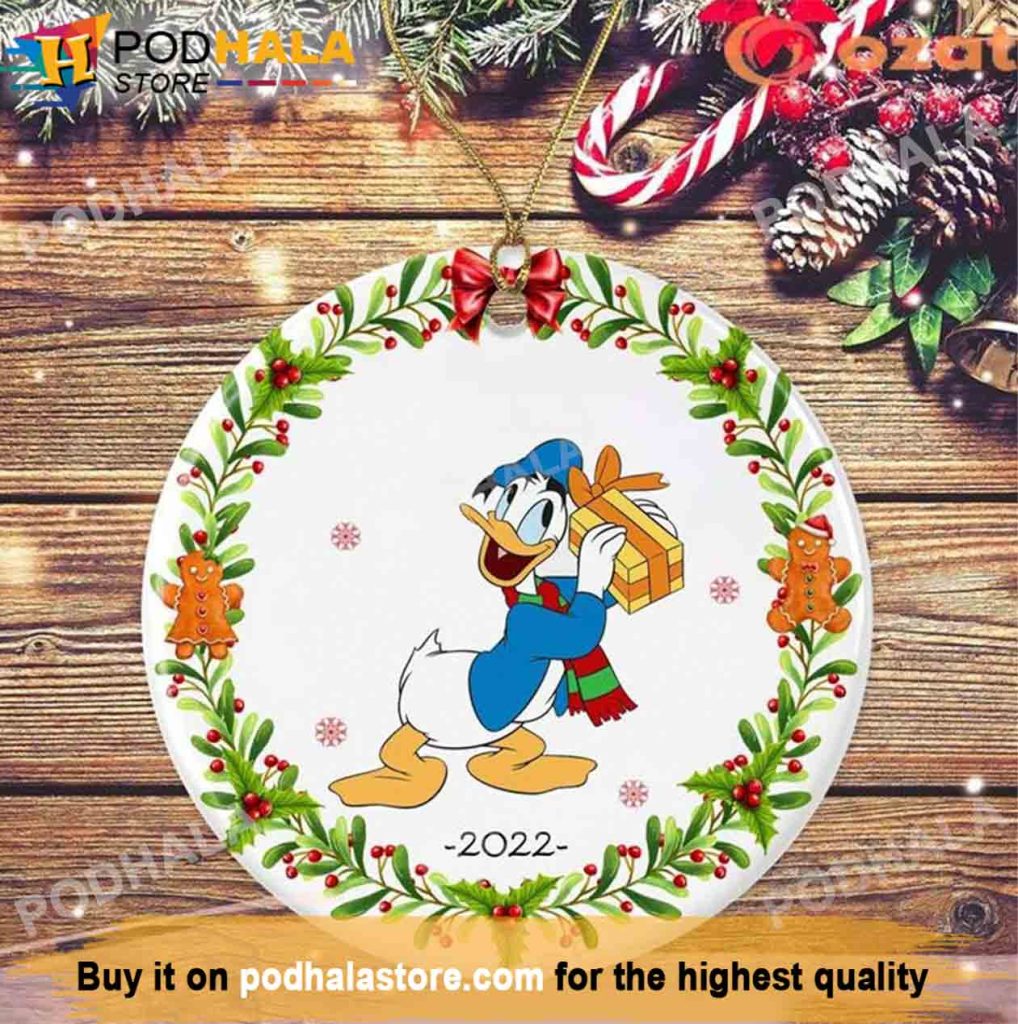 Donald Duck Christmas Holiday Gift, Disney Christmas Tree Ornaments