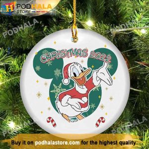 Donald Duck Mickey Ears Ornament, Disney Christmas Ornaments