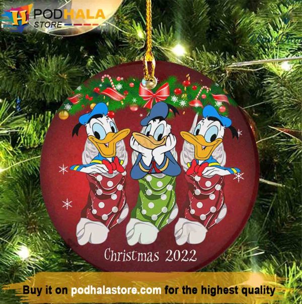 Donald Duck Ornament Christmas 2022, Disney Christmas Ornaments