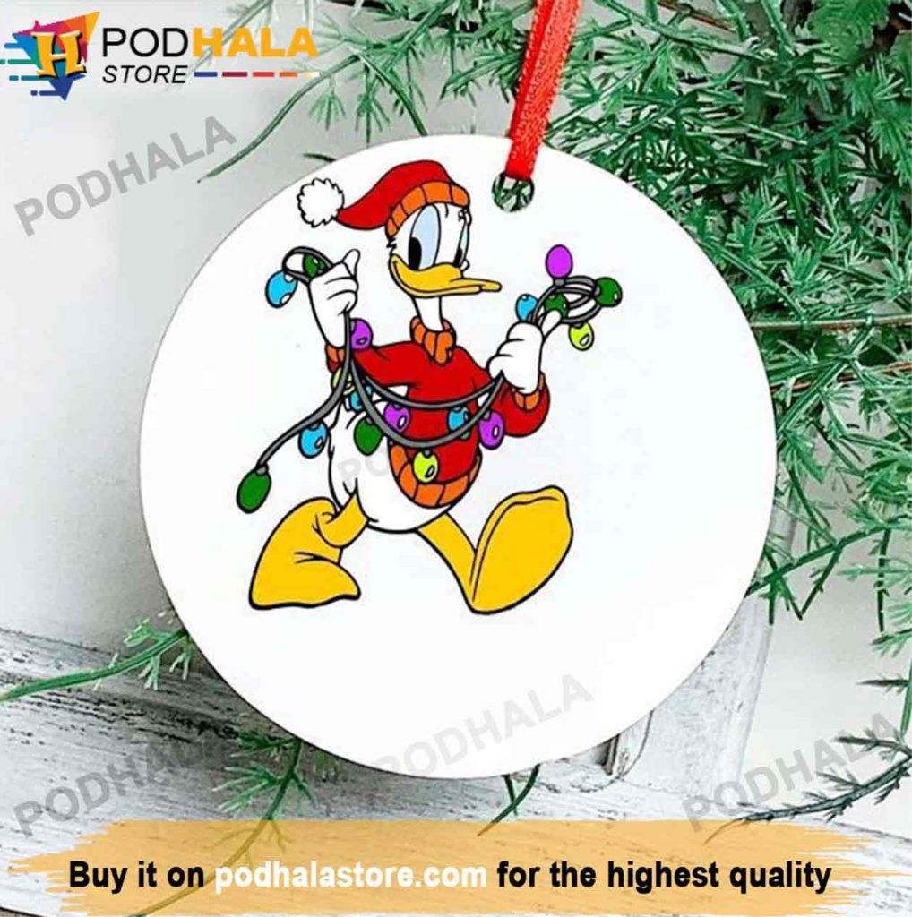 Donald Duck Ornament Christmas Lights, Disney Tree Ornaments