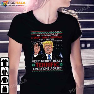 Donald Trump Shirt This Going To Be A Great Great Christmas TShirt