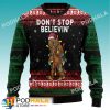 Don't Stop Believin' Santa Bigfoot Ugly Christmas Sweater, Sasquatch Gifts