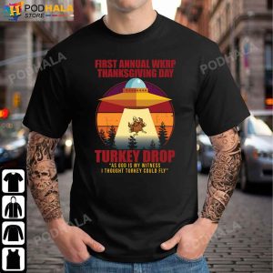 First Annual Wkrp in Cincinnati Funny Turkey Thanksgiving T-Shirt