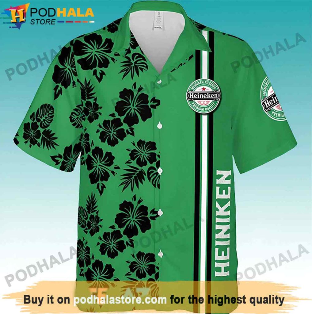 Flower Heineken Hawaiian Shirt
