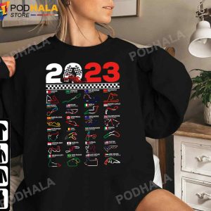 Formula Racing Open Wheel Race Car Fan 2023 World Circuits TShirt