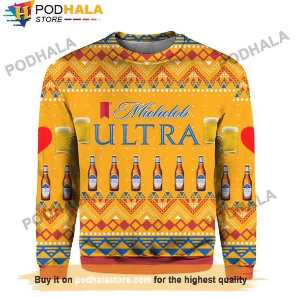 Gifts For Beer Drinkers, Michelob Ultra Beer Christmas Sweater