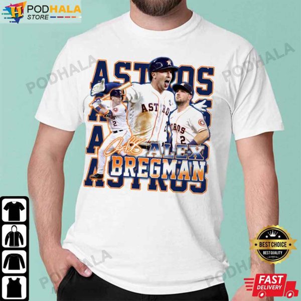 Houston Astros Shirt, Alex Bregman World Series 2022 Baseball T-Shirt