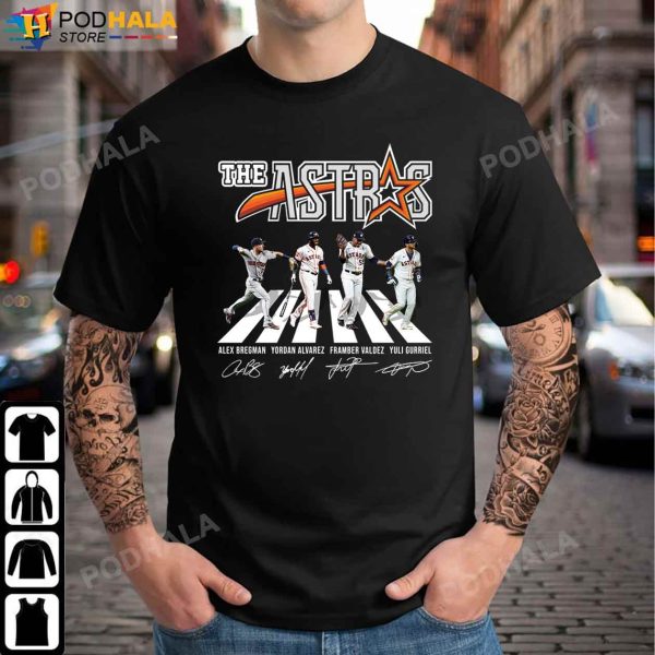 Houston Astros Shirt, The Astros Abbey Road 2022 Signatures T-Shirt