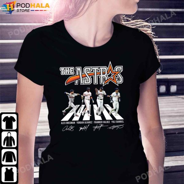 Houston Astros Shirt, The Astros Abbey Road 2022 Signatures T-Shirt