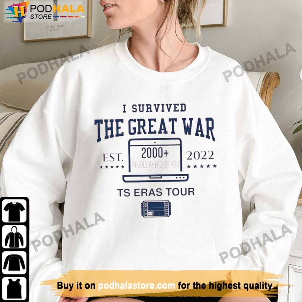 I Survived The Great War The Eras Tour 2023 Taylor Swift TShirt