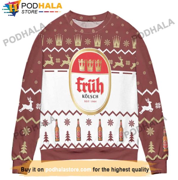 Kolsch Beer Christmas Sweater, Xmas Gifts For Beer Drinkers