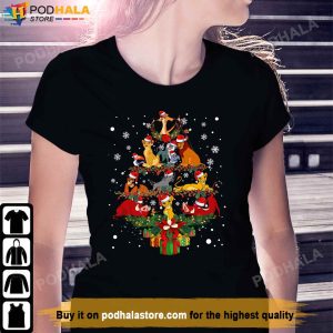 Lion King Simba And Friends Christmas Tree Funny Christmas TShirt
