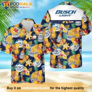 LitmusBusch Yellow Light Beer Hawaiian Shirt, Gifts For Beer Drinkers